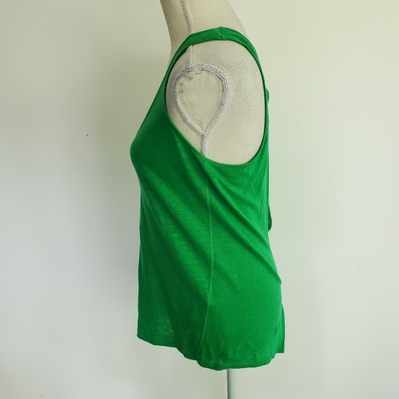 Sandro Paris Green Linen Tank Top - Picture 5 of 10